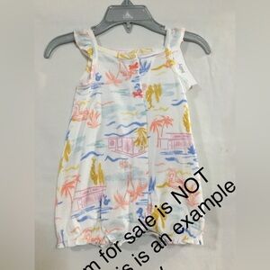 NWT carters romper Hawaiian beach